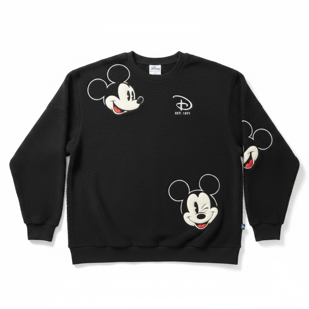 Disney Spirit Jersey Mickey Mouse Sherpa Fleece XXL Black Walt Disney World NEW